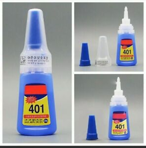  20g 401 Fast drying glue for tips ,fake nails &fixing broken  items  eg plastic