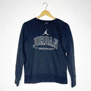Jordan Black Crew Neck Youth Sweatshirt Size Large - Picture 1 of 4
