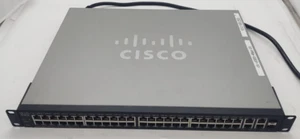 Cisco SF300-48PP-K9 48-Port 10/100 PoE+ Managed Switch - Picture 1 of 6