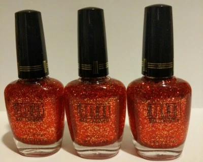 Milani Nail Polish 521 Lacquer Red Sparkle .45 oz ,new lot of 3  - Image 1 of 4