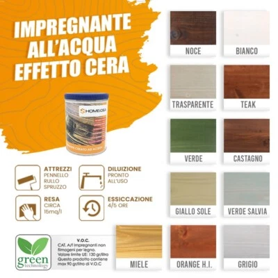 1,5 Lt IMPREGNANTE PER LEGNO AD ACQUA CERATO- Linea Professionale
