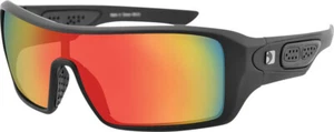 Bobster Paragon Sunglasses Matte Black/Red Mirror Lens EPAR001 - Picture 1 of 1