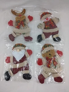 Plush Christmas Ornaments Set Of 4 - Picture 1 of 5