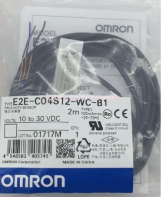 1pc Brand new OMRON E2E-C04S12-WC-B1 Proximity switch sensor 2M Fast delivery - Image 1 of 3