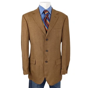 John W Nordstrom Blazer Sport Coat Sports Jacket 42 L Loro Piana Camelhair - Picture 1 of 11