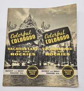 Railroad Missouri Pacific Lines Colorado Rockies Mountain Tourist Booklet - Picture 1 of 10