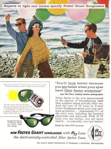 1960 Foster Grant Sonnenbrille: Filter Factor, Ballons Vintage Print Ad - Bild 1 von 1
