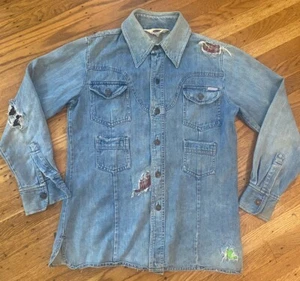 Camisa vaquera KILLER Saddlehorn Thrashed/PARCHED 1970. Mediana - Imagen 1 de 14