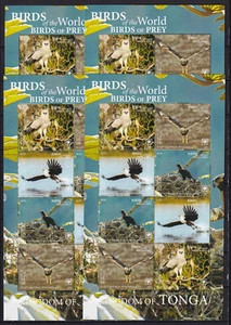 4 x Tonga 2019 Mi.2281-84 Kleinbogen ** MNH Greifvögel Birds of Prey - Bild 1 von 1