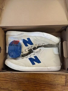 new balance mid pro court 212 beige/navy sneakers sz 11 - Picture 1 of 6
