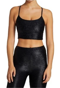 Koral Size Small Black Leopard Norah Infinity Racerback Sports Bra Athleisure - Picture 1 of 13