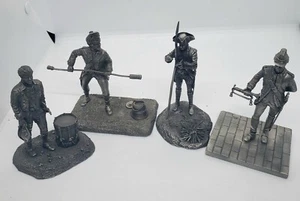 The Franklin Mint Fine Pewter 1976-1977 Soldier Lot - Picture 1 of 9
