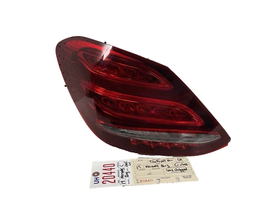 2018 MERCEDES BENZ C CLASS C300 LEFT SIDE LED TAIL LIGHT OEM LENS CHIPPED - Image 1 of 4