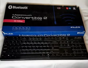 Filco Majestouch Convertible 2 Bluetooth USB 104 Key Mechanical Keyboard 10 key - Picture 1 of 3