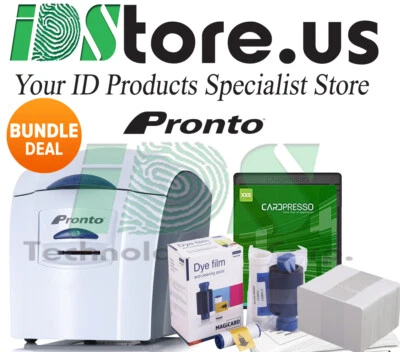 Magicard Pronto ID Card Printer Single Side complete Bundle P/N 3649-0001 - Image 1 of 4