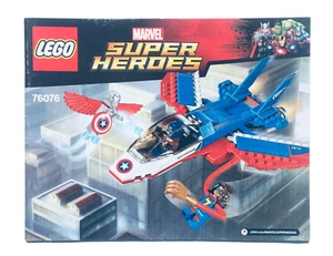 LEGO Marvel’s Captain America Jet Pursuit (2017) 76076 Instruction Manual ONLY - Picture 1 of 2