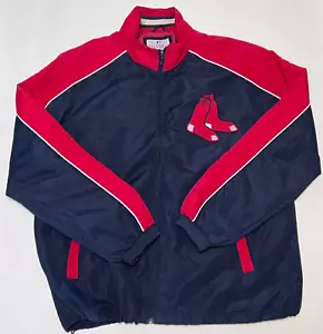 Giacca a vento vintage Gill Cari Banks uomo grande Boston Red Sox ricamata - Foto 1 di 7