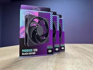 Cooler Master Mobius 120 Black Edition, Gehäuselüfter, schwarz (Preis per Stück) - Bild 1 von 1