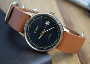 Reloj de pulsera Slava para hombre pasaporte y caja calendario URSS reparado regalo para hombres - Imagen 1 de 8
