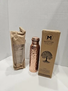 32 oz Pure Copper Water Bottle - Handmade Hammered Finish - Ayurvedic Health - Picture 1 of 5