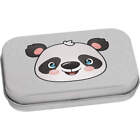 'Happy Panda Face' Metal Hinged Tin / Storage Box (TT040841)