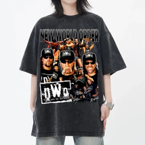 Camiseta de Lucha Libre WCW Nuevo Orden Mundial Limitada Bootleg Vintage Años 90 Gráfico - Imagen 1 de 5