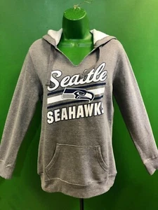 NFL Seattle Seahawks Majestic Heathered Grey Hoodie Women's Medium NWT - Picture 1 of 5