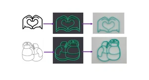 Personalisierbare Ausstecher / Förmchen mit Wunschlogo oder Motiv - Bild 1 von 2