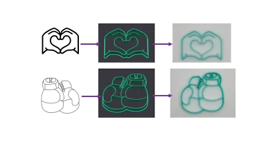 Personalisierbare Ausstecher / Förmchen mit Wunschlogo oder Motiv - Bild 1 von 2