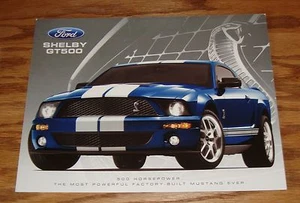 Original 2007 Ford Mustang Shelby GT500 Fact Sales Sheet Brochure 07 - Picture 1 of 2