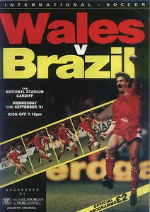 11.09.1991 Wales - Brazil/Brazil - Picture 1 of 1