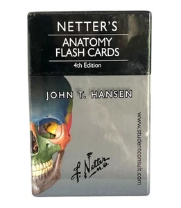 Netter's Human Anatomy Flash Cards 4th Edition Student Study Aid John T. Hansen - Foto 1 di 11