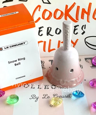LE CREUSET OFICIAL EDICIÓN LIMITADA ANILLO DE NIEVE MESA CAMPANA ROSA CAMPANA DE ESCRITORIO Foto 1 de 4