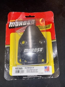 Moroso for Chevrolet Small Block Fuel Pump Block-Off Plate w/Gaskets - Billet - Picture 1 of 1