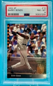 SP #10 1993 Barry Bonds San Francisco Giants PSA 8 - Imagen 1 de 2
