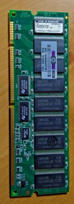 512MB 168-Pin DIMM PC133 133MHz ECC Registered CL3 3.3V HP # 127006-041  - Image 1 of 3