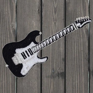 Electric Guitar Embroidered Patch — Iron On - Picture 1 of 1