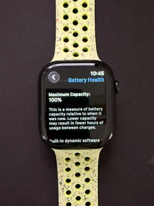 Apple Watch Series 10 46 mm Black Aluminium Case 100% Battery Health - Picture 1 of 9