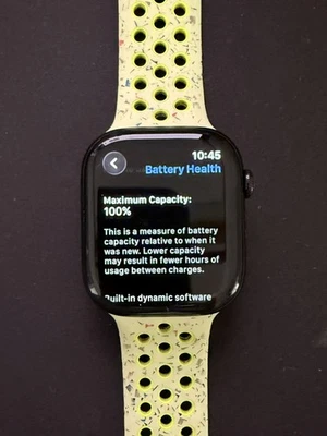 Apple Watch Series 10 46 mm Black Aluminium Case 100% Battery Health - Image 1 of 4