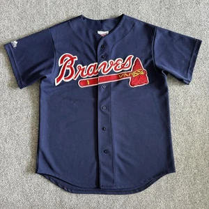 Majestic MLB Atlanta Braves Baseball Jersey Mens Large - Picture 1 of 4