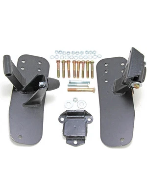 Trans-Dapt Motor Mount Bolt-On Steel Jeep CJ 1976-86 to Small Block Chev (4563) - Image 1 of 4