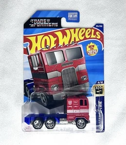 2025 Hot Wheels TRANSFORMERS OPTIMUS PRIME HW Screen Time - Picture 1 of 2