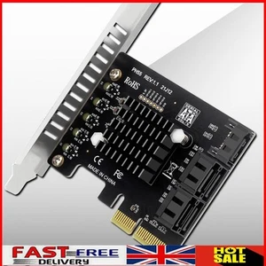 PCIe To 5-Port SATA3.0 Expansion Card PCIe SATA Card for Windows/Linux/ OS - Afbeelding 1 van 18