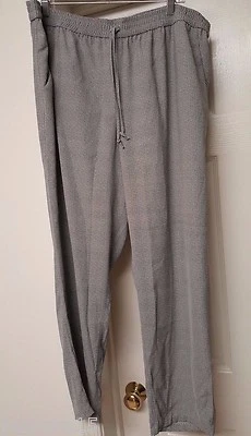 Jennifer Lopez Womens Pants Size 1X Black White Striped - Image 1 of 4