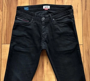 100%ORIG TOMMY HILFIGER DENIM SKINNY SIDNEY BLACK SCHWARZ JEANS W31 L30 - Bild 1 von 12