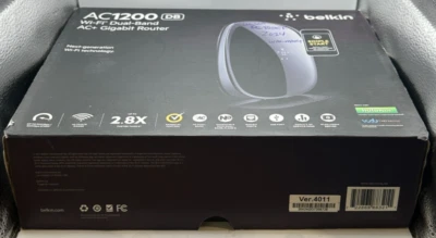 Belkin AC 1200 DB Wi-Fi Dual-Band AC+ Gigabit Router - Image 1 of 4