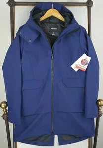 NEW $425 MARMOT Womens Size Medium 3 in 1 Vest Jacket Waterproof Indigo Hooded - Picture 1 of 12