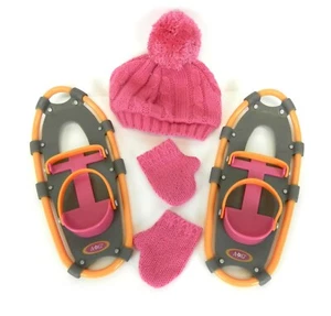 Muñeca American Girl Chrissa's Gear Zapatos para Nieve Rosa Sombrero y Mitones 1979BKG T79 - Imagen 1 de 8