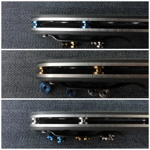 Neue maßgeschneiderte Titan Abstandshalter für Benchmade 710 McHenry & Williams Messer - Bild 1 von 9