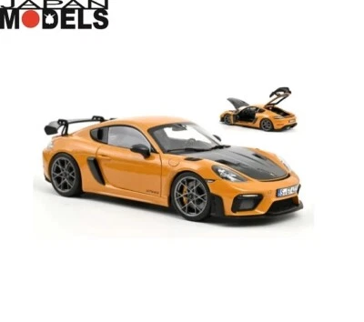 Porsche Cayman GT4 RS Weissach Pack 2023 Bahama Yellow Norev 187252 DieCast 1/18 - Immagine 1 di 4